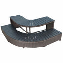Wicker Corner Steps (kf-10080) Great Lakes Hot Tubs