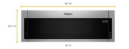 Whirlpool-YWML55011HS Low profile Microwave