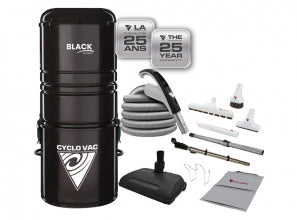 Cyclovac Central Vacuum 125 Black Edition With Power head and 35" Hose