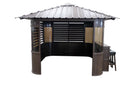 Fraser Gazebo 10Ft X 10Ft-Coffee (kf-10052) Great Lakes Hot Tubs