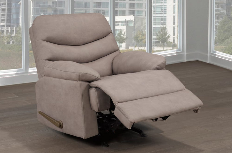 T1020-Caramel Swivel Rocker Recliner- Titus Furniture