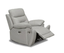 1449CLGR Holmer Power Motion Chair with Cupholder (Light Grey) - Kwality Furniture
