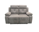 KMX079L Jemma Manual Recliner Loveseat Grey - Kwality Furniture