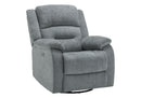 Power Reclining Chair - Swivel Glider with USB, Blue Sky (8P21418) Monarch