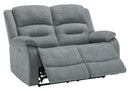 Power Reclining Love Seat with USB, Blue Sky (8P22418) Monarch