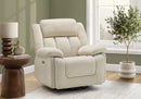 Power Reclining Chair - Swivel Glider with USB, Beige City (8P41102) Monarch