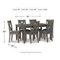 Caitbrook Dining Table and Chairs (Set of 7) (D388-425) Ashley Furniture
