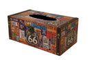 Route 66 License Plate Tissue Box (DV17503) - Boxman