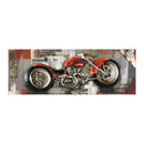 3D Motorcycle Oil Painting on Fir Wood (HS1804) - Boxman