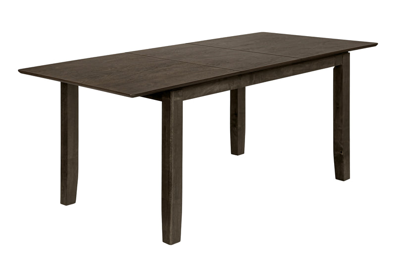 Dining Table Set, Grey Veneer 36" X 72"/18" Extension (I1375/I1378) Monarch