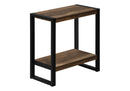 Accent Table-Reclaimed Wood Look/Black Metal (I2852/I2862) Monarch