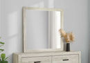 6 Drawer Dresser with Mirror, Bleached Oak Finish (I5201/I5202) Monarch