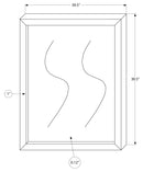 6 Drawer Dresser and Mirror-Graphite Grey Wood Finish (I5206/I5207) Monarch