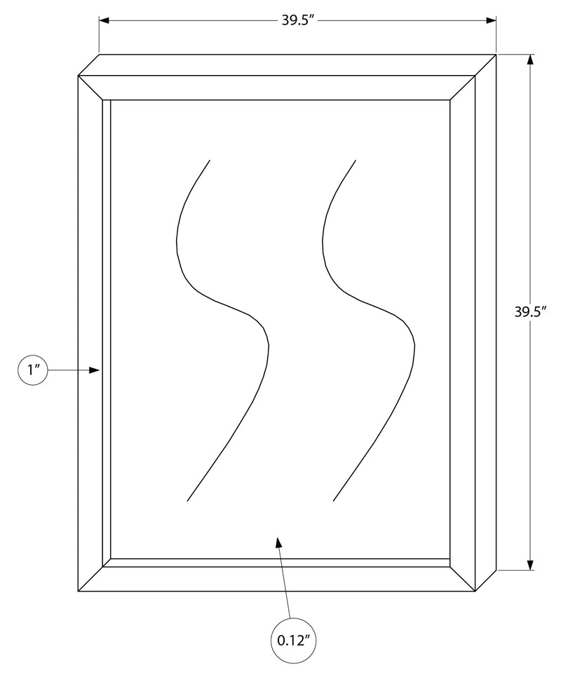 6 Drawer Dresser and Mirror-Graphite Grey Wood Finish (I5206/I5207) Monarch