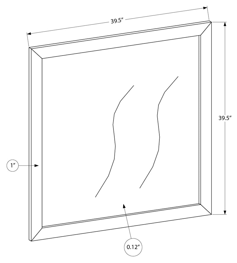 6 Drawer Dresser with Mirror- Bleached Oak Finish, Rustic Oak Top (I5261/I5262) Monarch