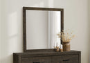 6 Drawer Dresser with Mirror, Rustic Oak Finish (I5271/I5272) Monarch