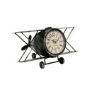 Classic Airplane Black Metal Table Clock (JD1777) - Boxman