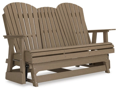 Hyland wave Outdoor Glider Loveseat - Ashley Furniture