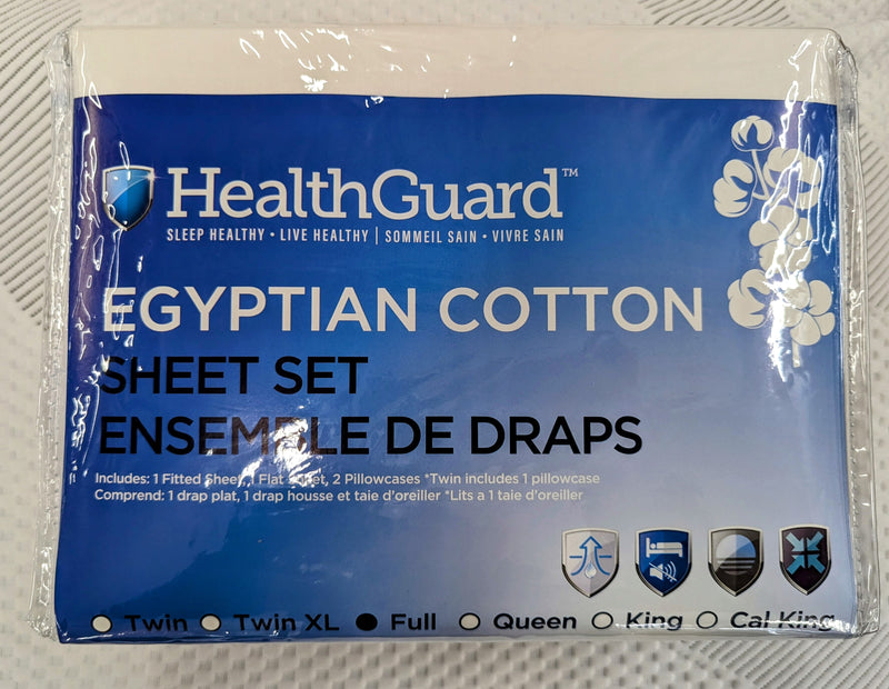 Healthguard- Egyptian Cotton Sheets