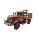 Red Vintage Farm Truck Metal Model (RD2041) - Boxman