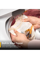 Whirlpool WTW5025SW 5.2 Cu. Ft. IEC Top Load Agitator Washer with Built-In Faucet