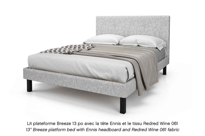 Breeze Deluxe Platform Bed Assembly With Headboard- Beaudoin