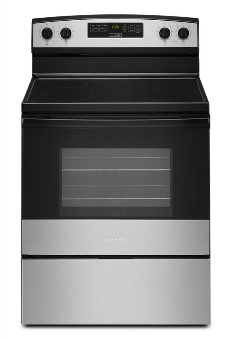 Amana-YAER6303MMS-Electric Range with Extra-Large Oven Window