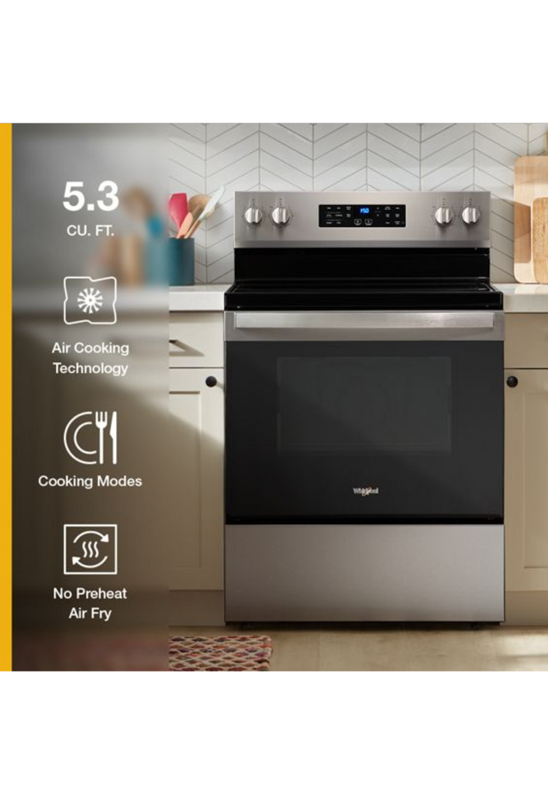 Whirlpool- YWFES4530SZ 30-inch Electric Range with Air Cooking Technology