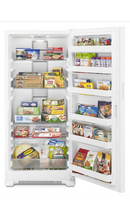 WZF34X18DW Whirlpool 18Cu.Ft Upright Freezer