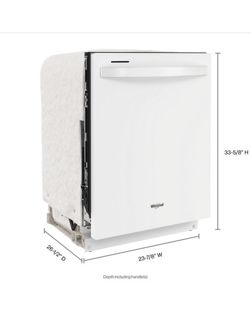 Whirlpool- WDT740SALW Large Capacity Dishwasher with Deep Top Rack