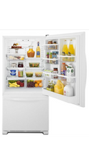 Whirlpool WRB329DFBW 19 cu. ft. Bottom-Freezer Refrigerator with Freezer Drawer