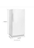 WZF57R16FW-Whirlpool Upright freezer 16Cu.ft