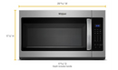 YWMH31017HZ-1.7 cu. ft. Microwave Hood Combination- Whirlpool (Discontinued)