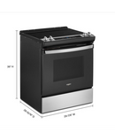 YWEE515S0LS-4.8 Cu. Ft. Whirlpool Electric Range with Frozen Bake