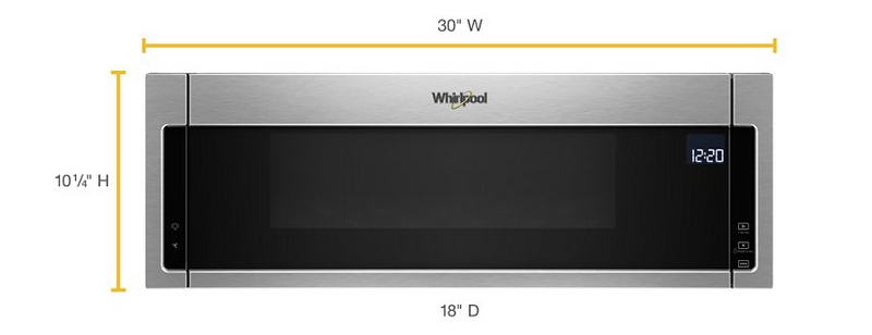 YWML75011HZ 1.1 cu. ft. Low Profile Microwave Hood Combination- Whirlpool