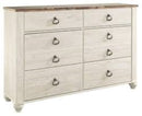 Willowton Dresser and Mirror (B267B1) Ashley Furniture