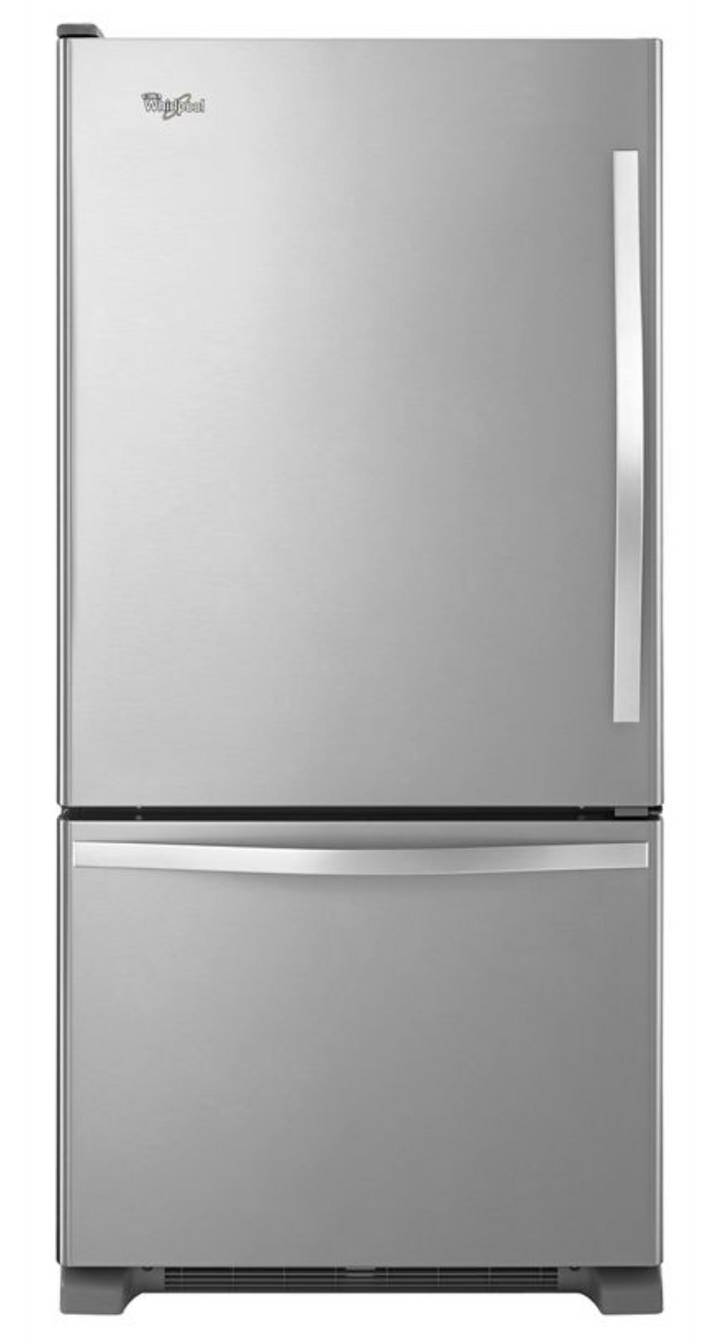 Whirlpool- WRB329LFBM- 19 cu. ft. Bottom-Freezer Refrigerator with Freezer Drawer