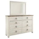 Willowton Dresser and Mirror (B267B1) Ashley Furniture