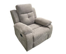 KMX079C Jemma Manual Reclining Chair Grey - Kwality Furniture
