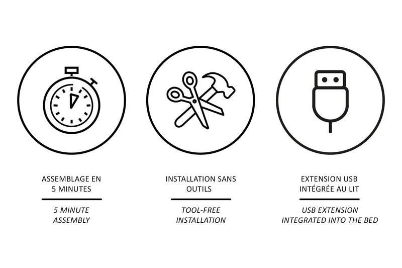 Breeze Deluxe Platform Bed Assembly With Headboard- Beaudoin