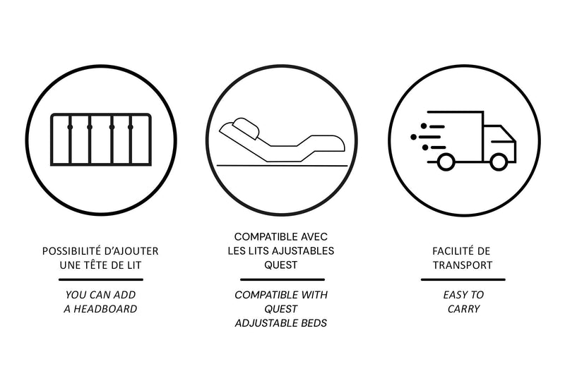 Breeze Deluxe Platform Bed Assembly With Headboard- Beaudoin