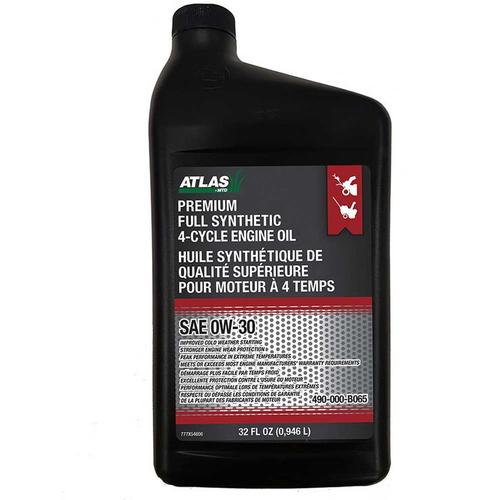 490-000-B065 Premium Full Synthetic 4 Cycle Oil  0W-30