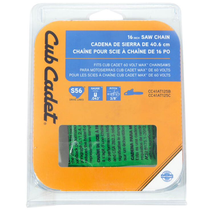 Chain Saw 16" Cub Cadet-490-700-C123