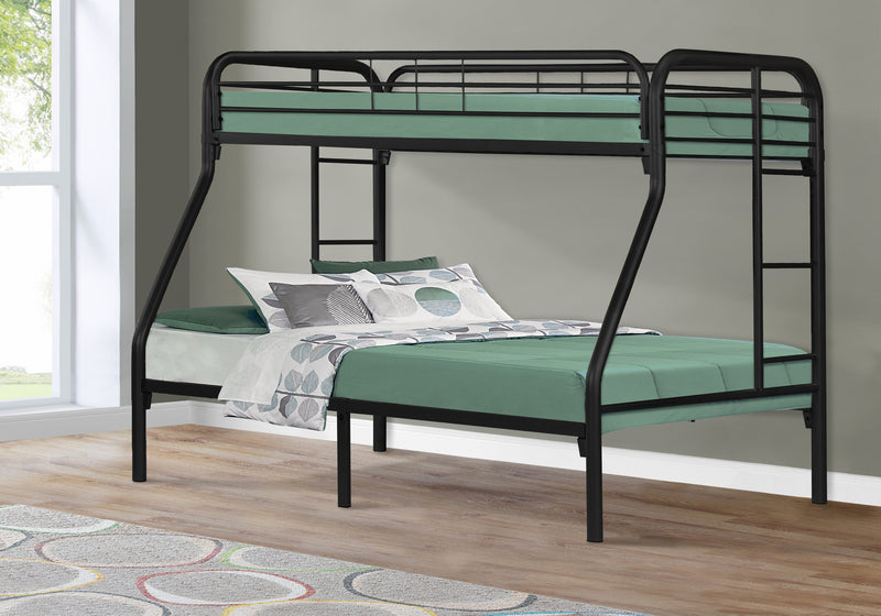 Bunk Bed Twin/Full Size Black Metal (I 2231K)