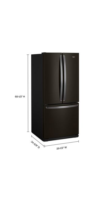 Whirlpool-WRF560SMHV 30-inch Wide French Door Refrigerator