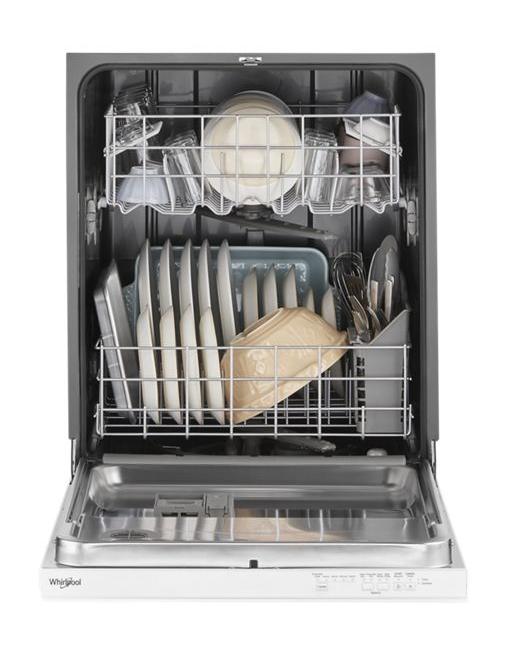 Whirlpool-WDP540HAMW 55 dBA Quiet Dishwasher with Boost Cycle and Pocket Handle