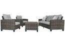 Cloverbrooke 4-Piece Outdoor Conversation Set (P334-081) Ashley Furniture