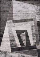 Chorus A639 Grey and Black 5X8 Area Rug Kalora