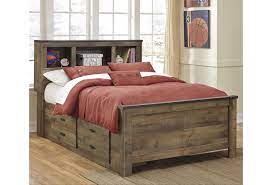 Trinell Full Bed with Under The Bed Storage and Bookcase Headboard (B446B16) Ashley Furniture