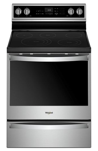 Whirlpool -YWFE975H0HZ-6.4 Cu. Ft. Smart Freestanding Electric Range with Frozen Bake™ Technology
